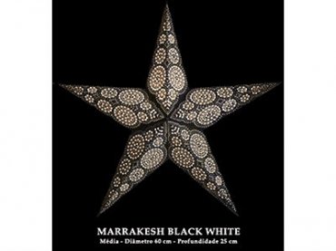Candeeiro Estrela Starlightz Marrakesh Black White